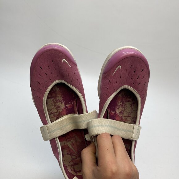 Y2K Nike Mary Jane Shoes Slip On Women's Size 7 US White / Pink Ballerina Casual - Picture 14 of 16